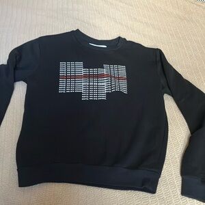 Black Graphic Men's Sweater